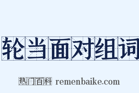 轮当面对组词是什么意思的图片